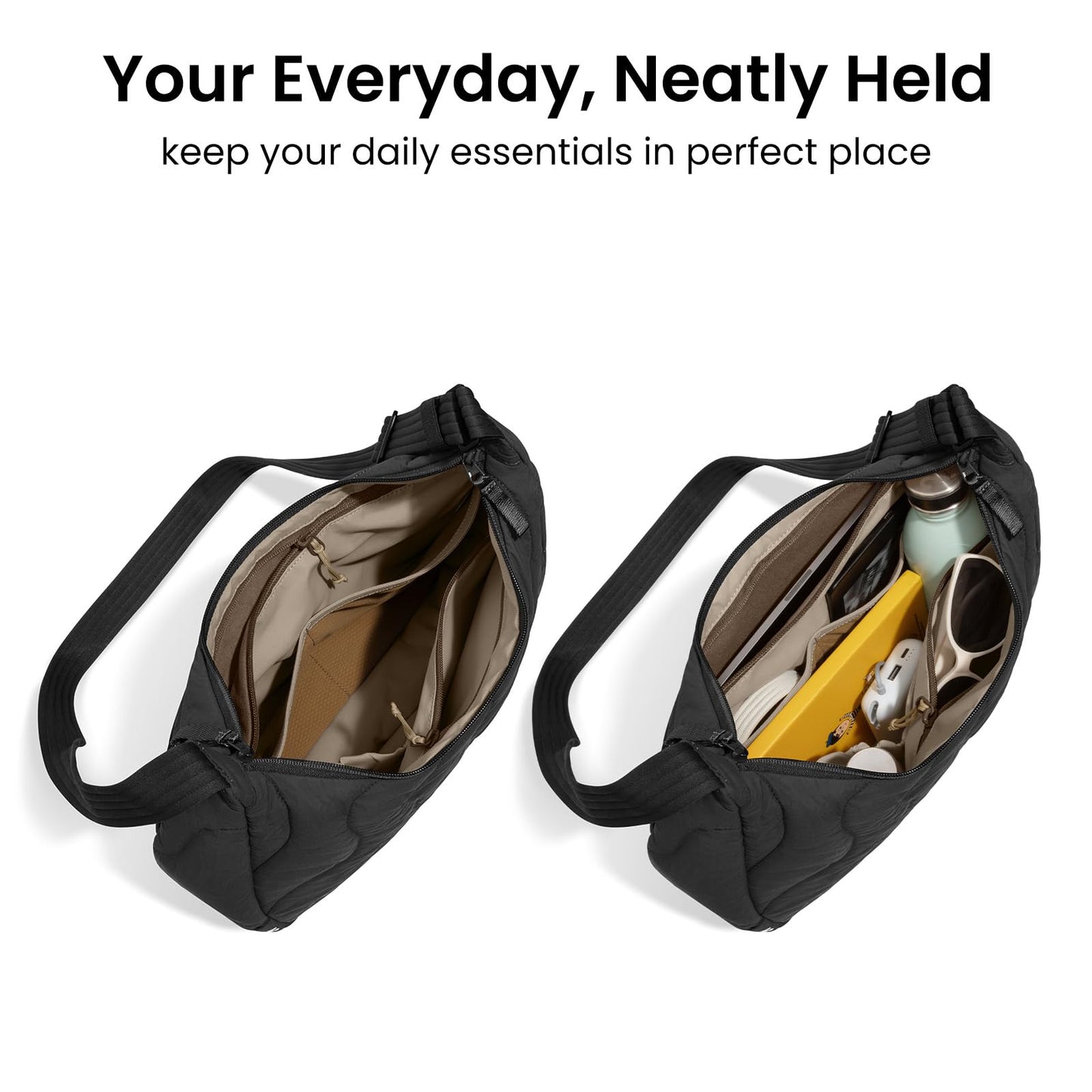 tomtoc 10L Puffy Sling Backpack, Qualited Crossbody Bags for Women