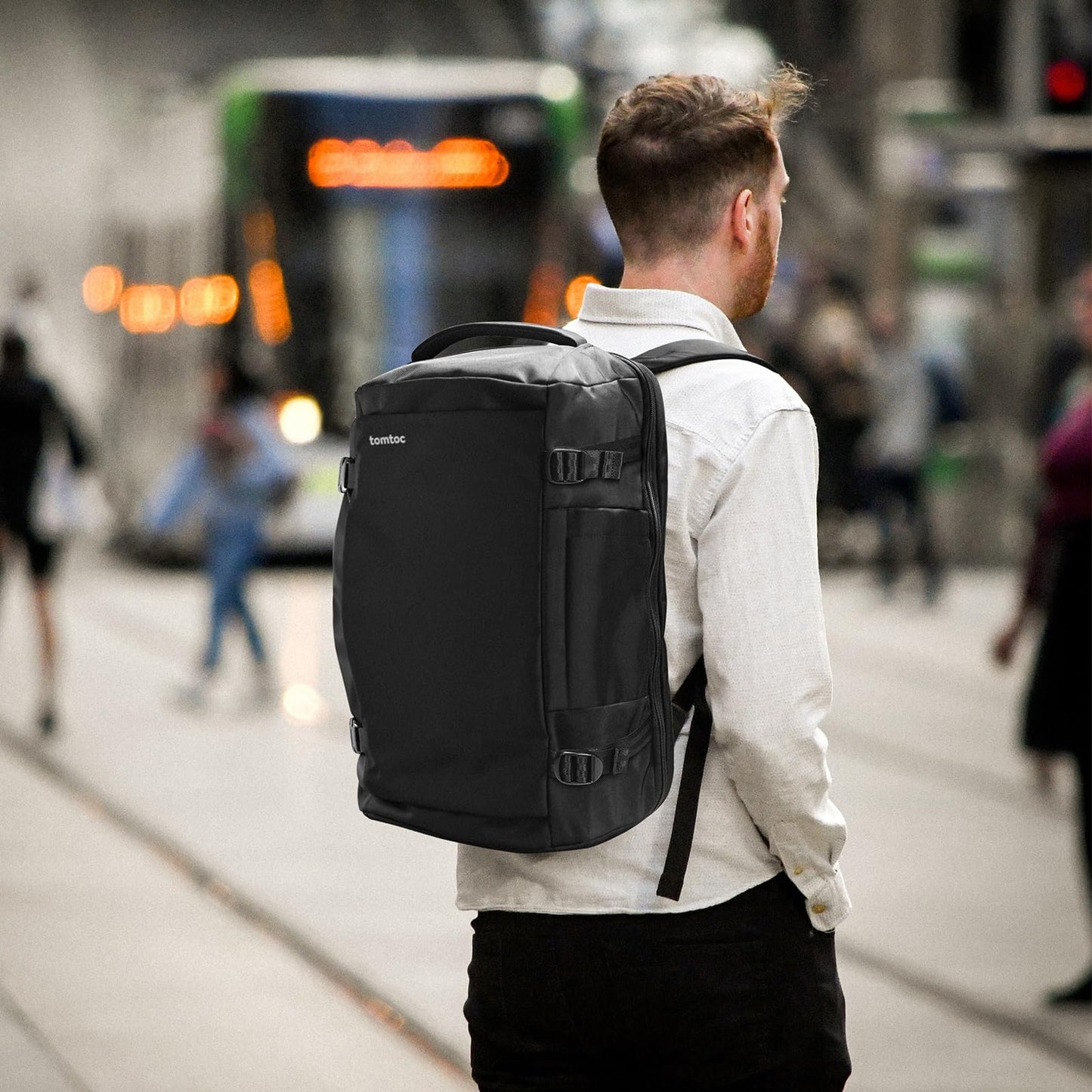tomtoc Travel Backpack 40L, Flight Approved Carry-on Luggage  Fits 17.3 Inch Laptop