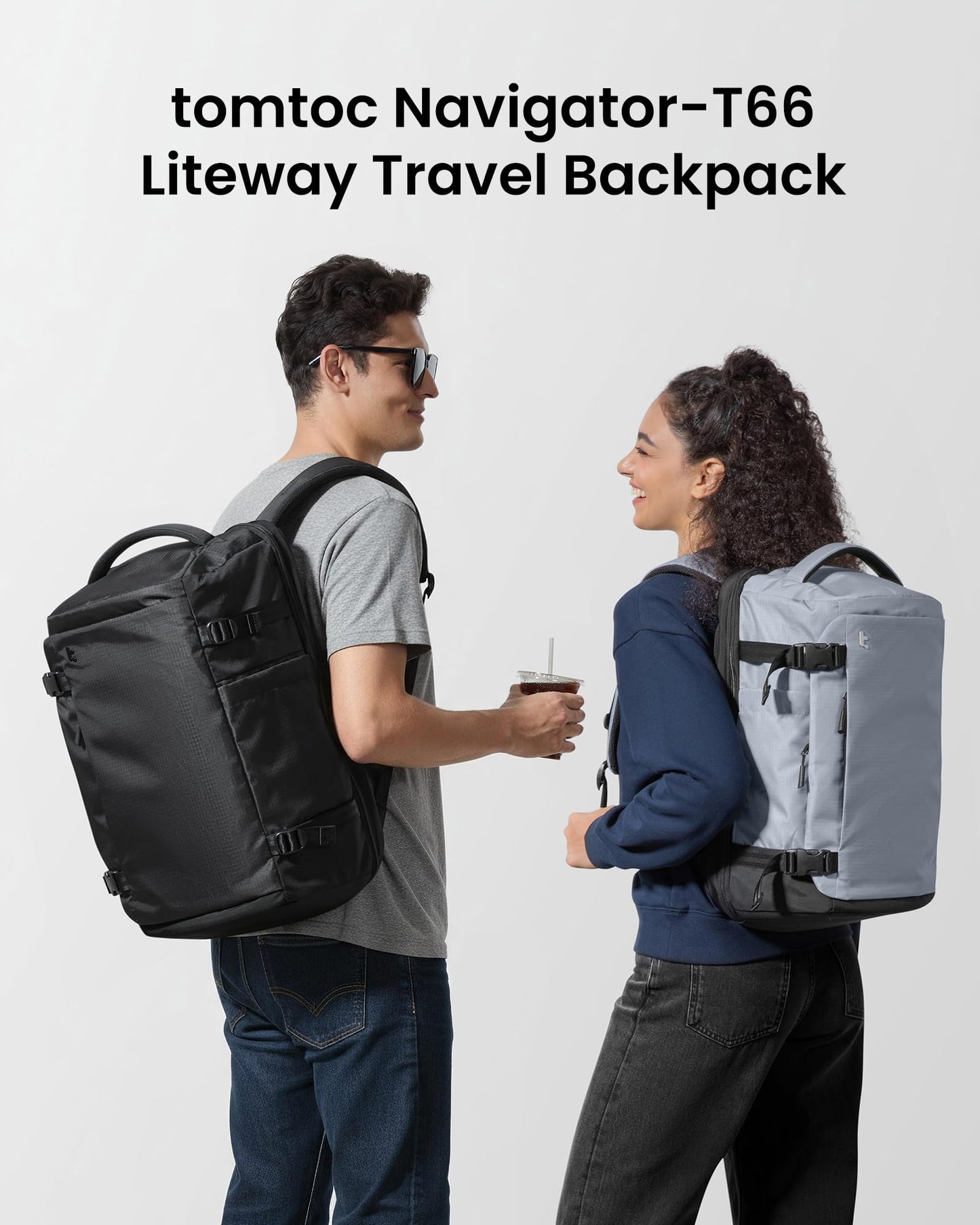 tomtoc Travel Backpack 28L, Flight Approved Easyjet Cabin Underseat 45x36x20 Ryanair 40x20x25 Carry on Luggage