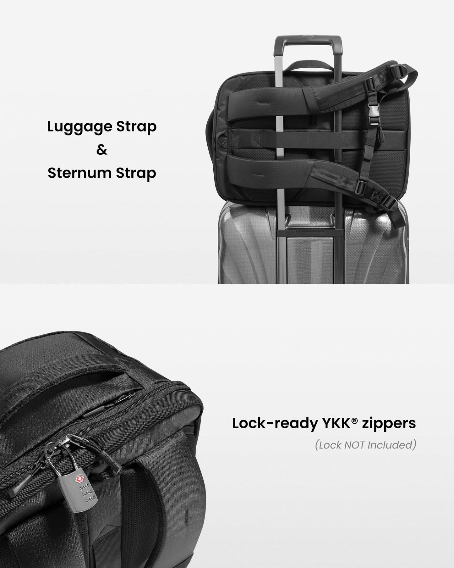 tomtoc Travel Backpack 28L, Flight Approved Easyjet Cabin Underseat 45x36x20 Ryanair 40x20x25 Carry on Luggage
