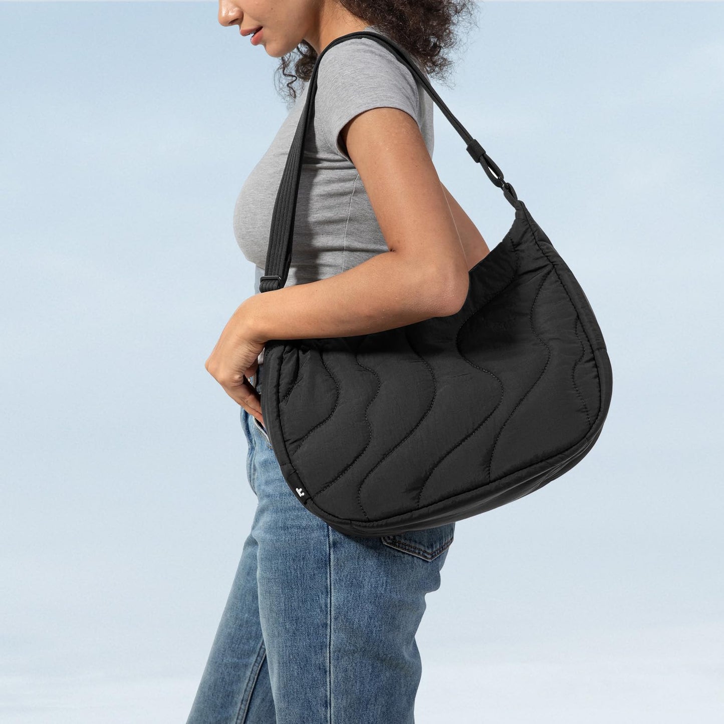 tomtoc 10L Puffy Sling Backpack, Qualited Crossbody Bags for Women