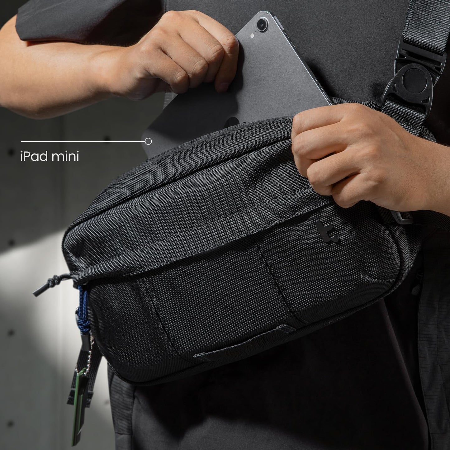 tomtoc 5.5L Sling Bag Heavy-duty Crossbody Bag for Men