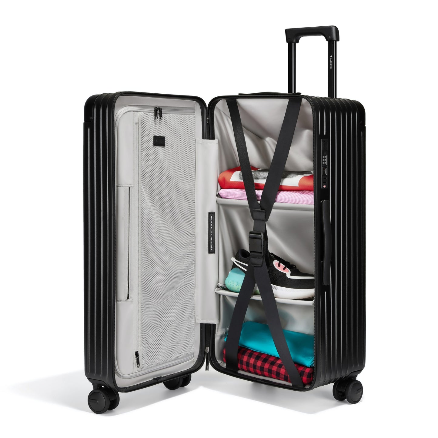 Black Voyage 28" AirTrunk Pro 120L Vacuum-Seal Suitcase