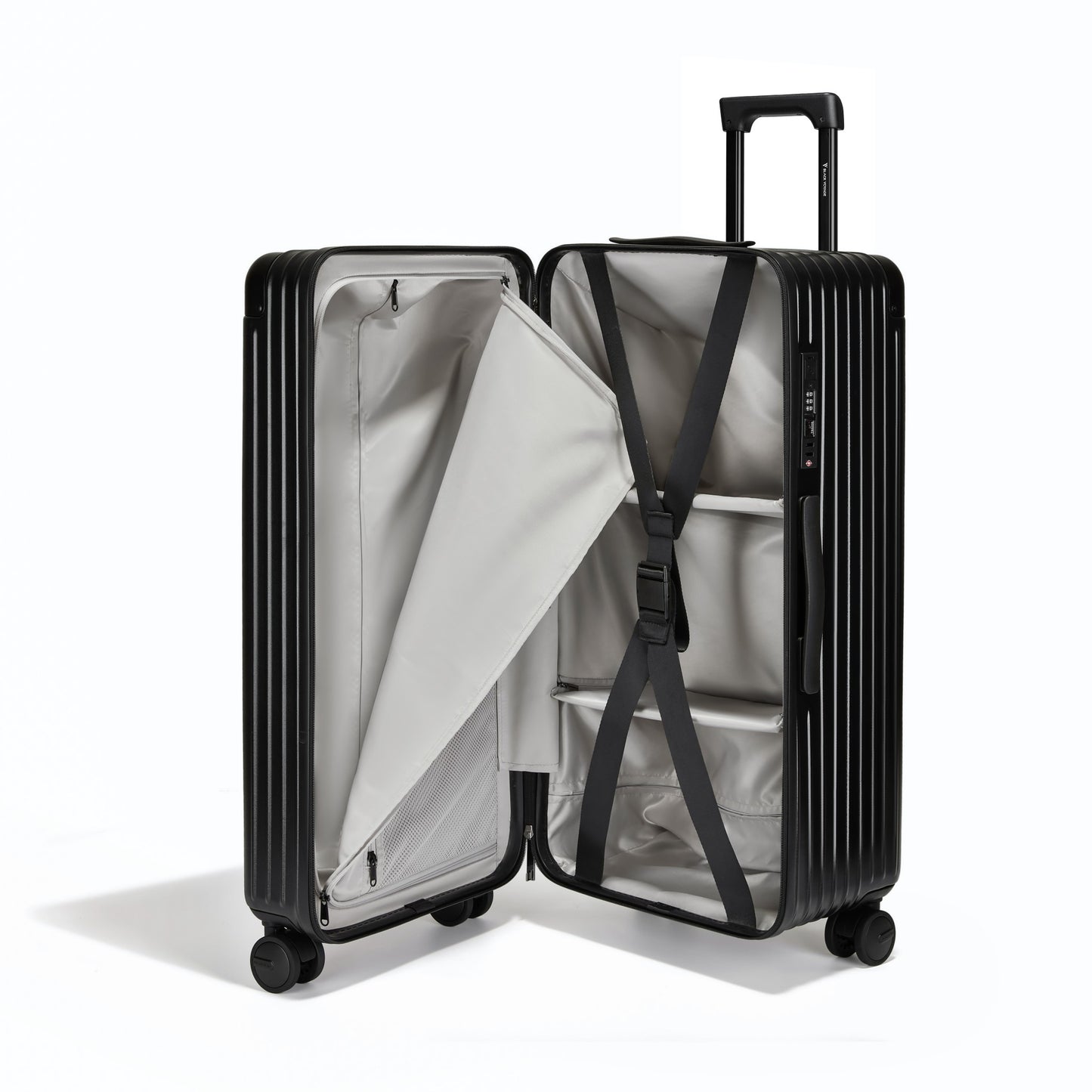 Black Voyage 28" AirTrunk Pro 120L Vacuum-Seal Suitcase